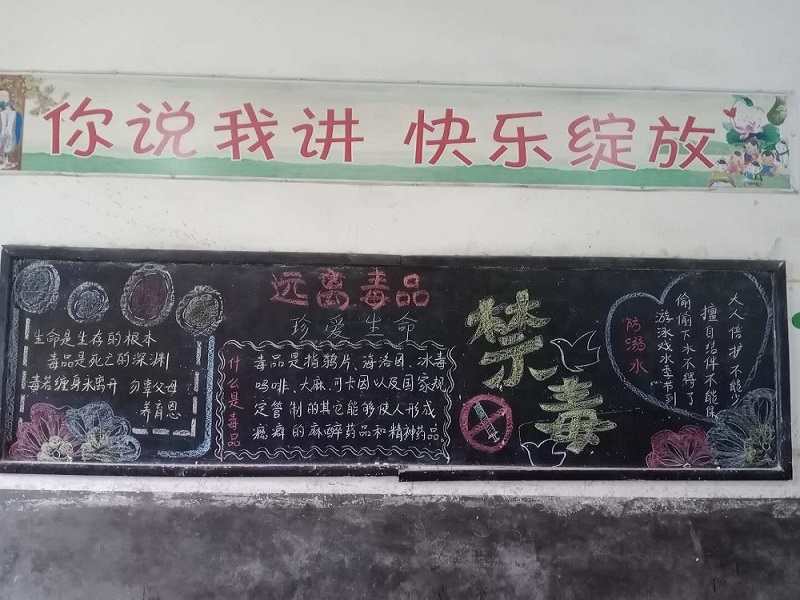 西洋江镇中心小学开展"珍爱生命,远离毒品"禁毒教育活动