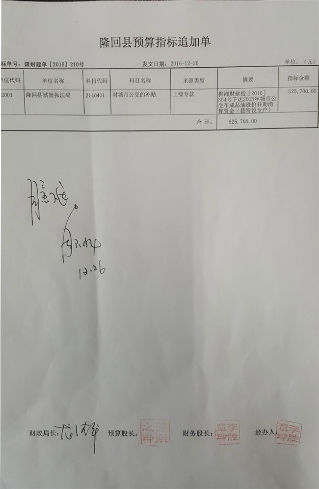 2015年城市公交车成品油涨价补助清算资金